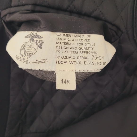 1950s USMC Formal Mens Dress Coat Size 40R Rare Military Collectible Korean War - Picture 8 of 10